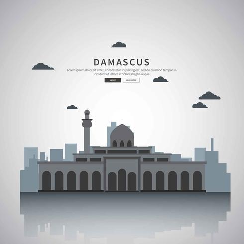 Gratis Damaskus Silhouette Illustration vektor