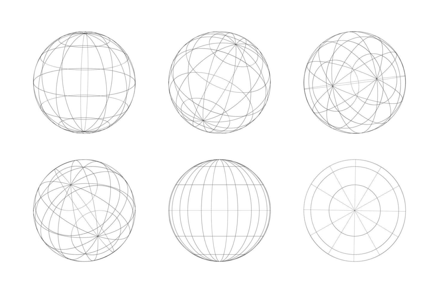 geometrische form des 3d-designs der kugel im technologiestil. abstrakte Kreisvektorillustration. vektor