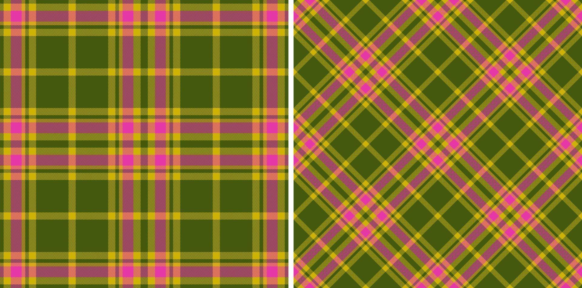 nahtloser Scheckhintergrund. Karomuster Textil. Stoff Vektor Textur Tartan.