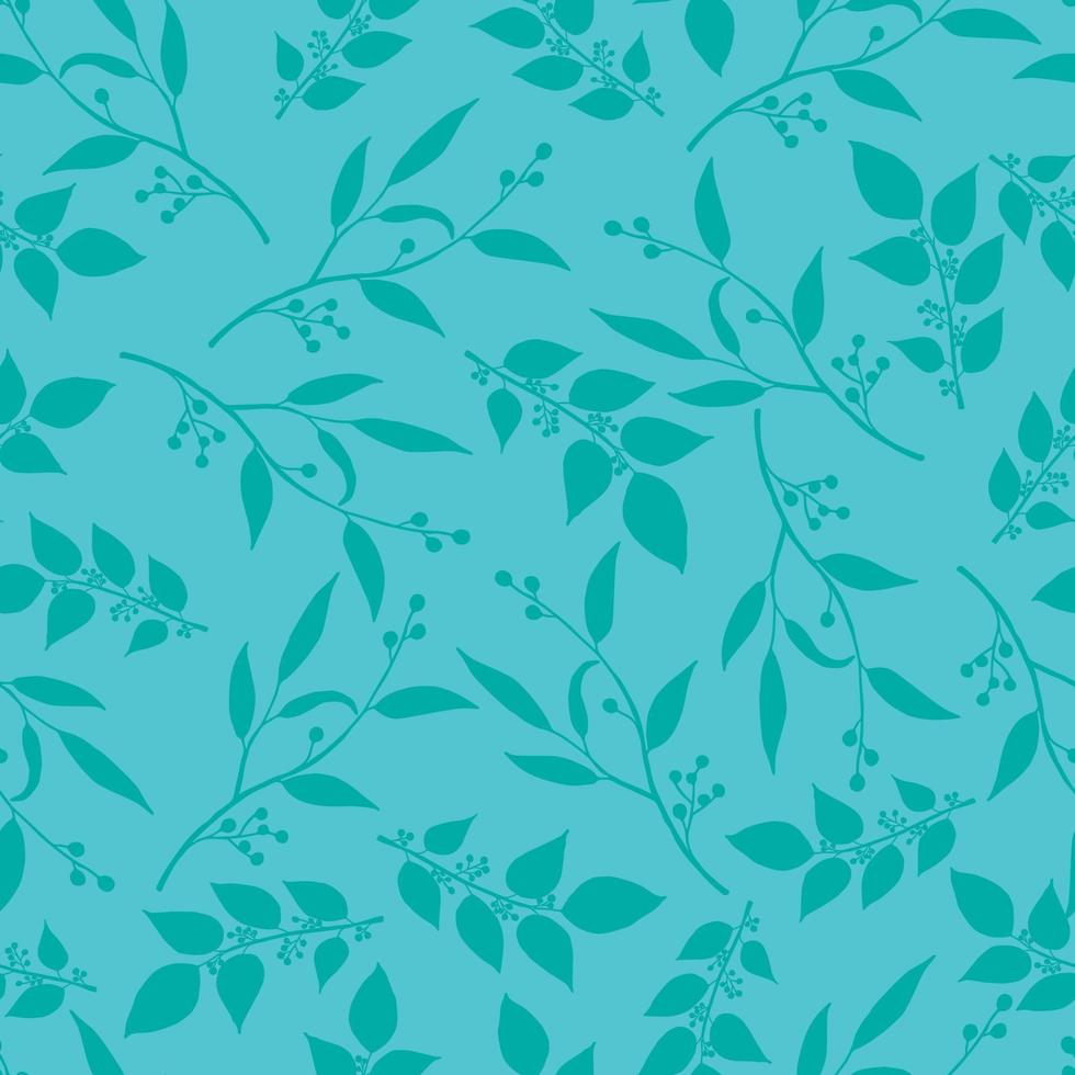 moderne Wildblumen Musterdesign. Nahtloses Muster mit Frühlingsblumen und Blättern. handgezeichneter Hintergrund. Blumenmuster zum Einwickeln von Papier oder Stoff. Botanische Fliese. vektor