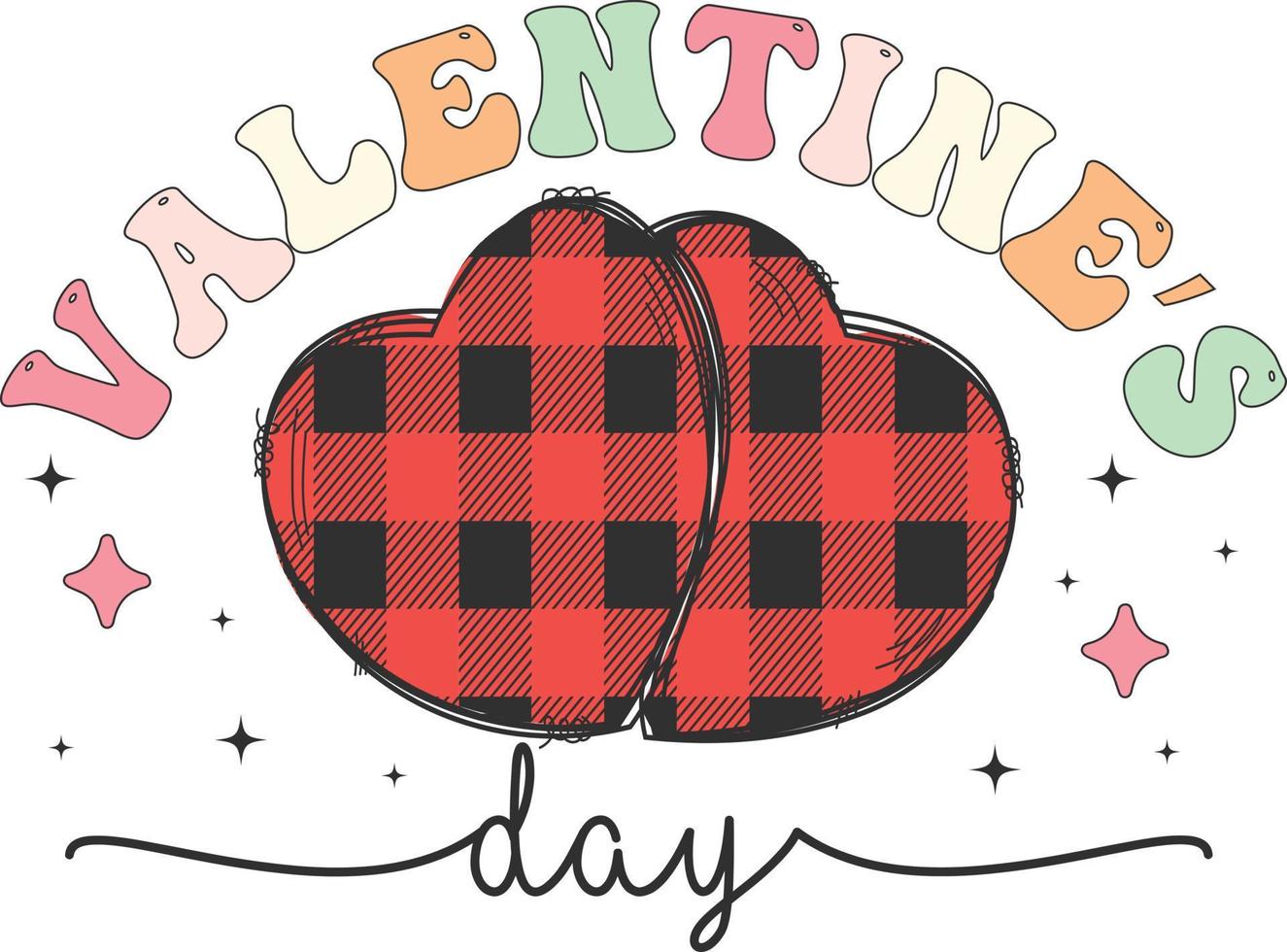 Happy Valentines Day Sublimationsdesign, vektor