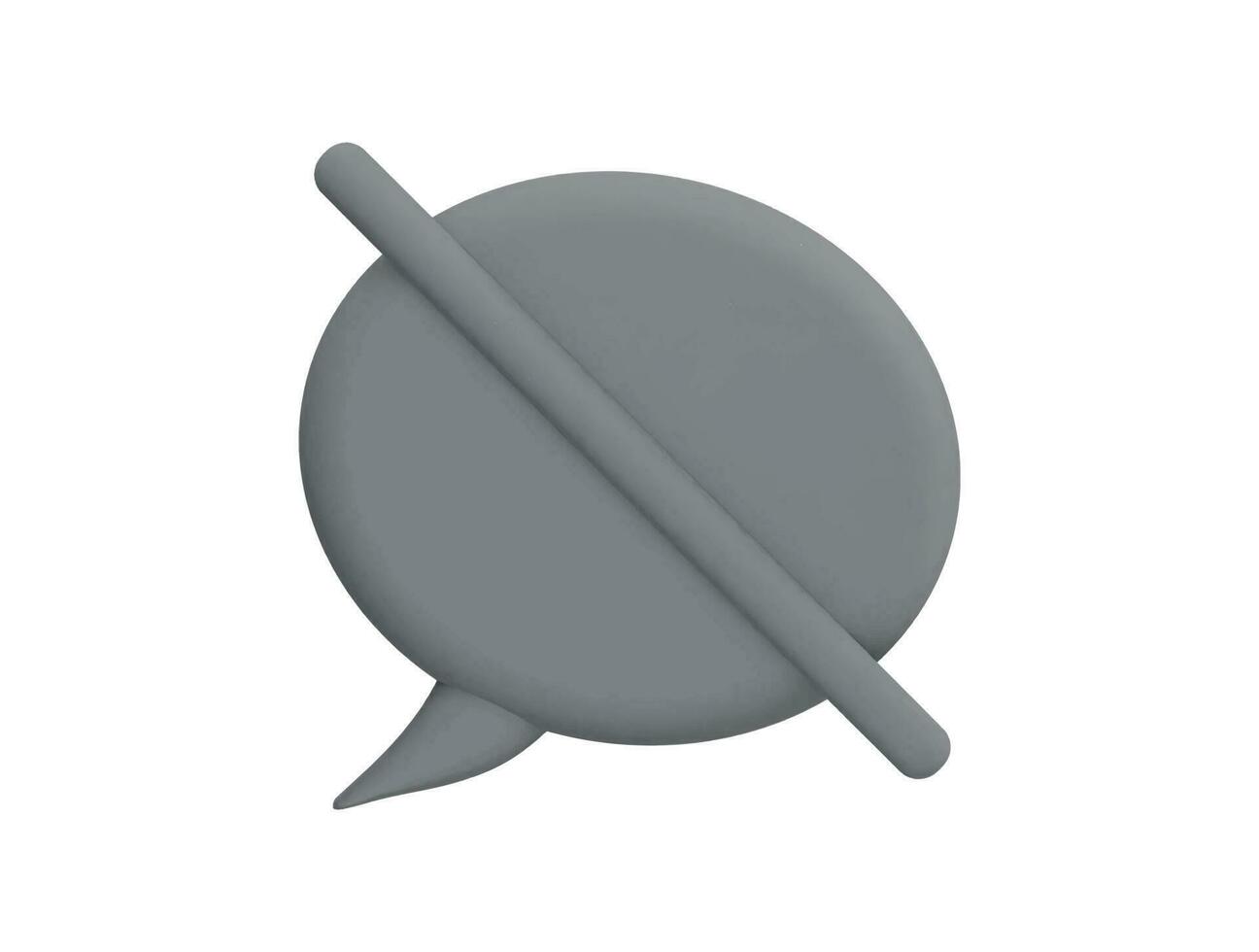 Chat mit 3D-Vektorsymbol Cartoon minimalen Stil vektor