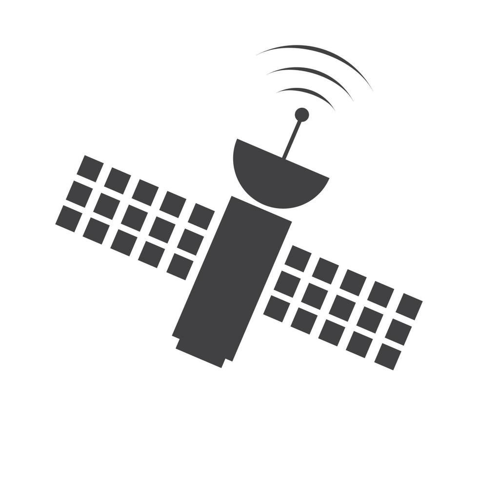 Satellitensymbol, Übertragungsvektorillustration vektor