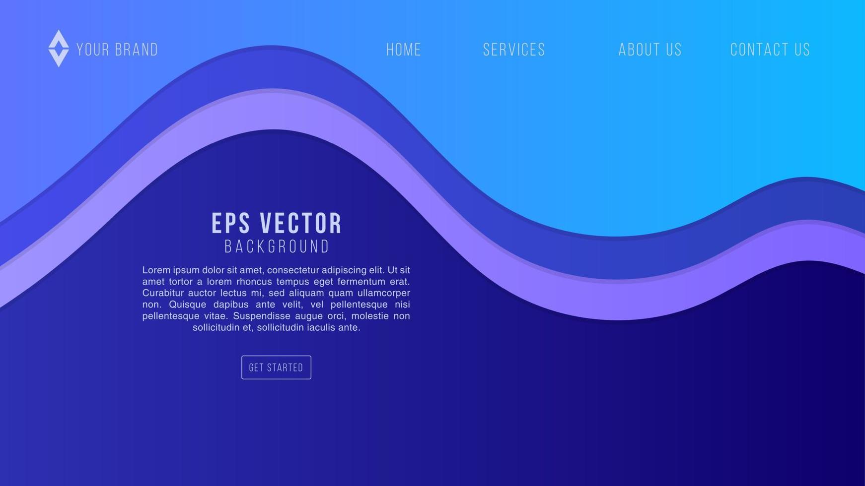 minimalistisk blå geometrisk hemsida bakgrund slät, rena begrepp med papperssår stil för element, tapet, baner, presentation, webb, sida layout, och etc. eps 10 redigerbar. vektor illustration