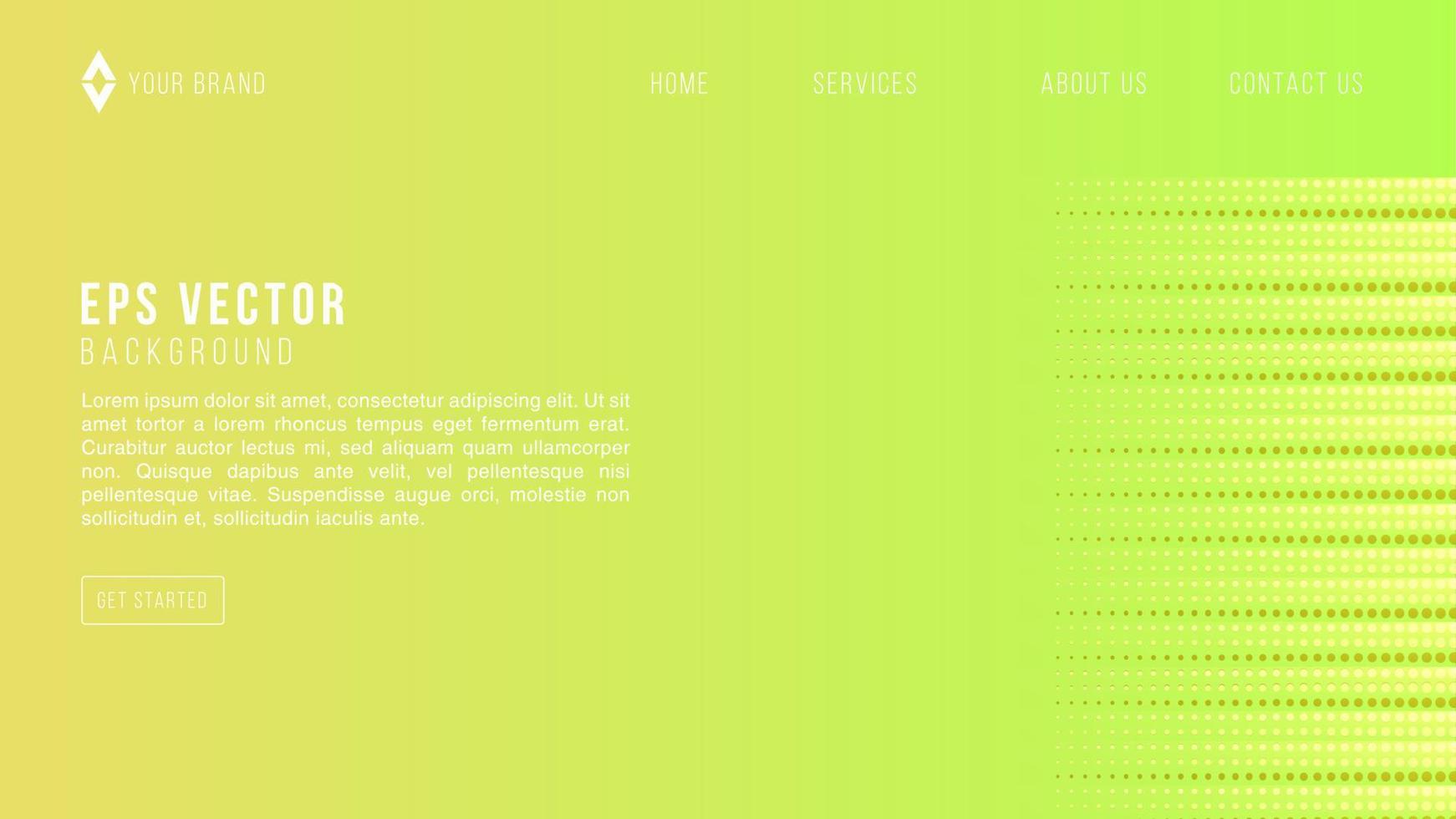 grön gul abstrakt bakgrund. geometrisk former sammansättning webb sida. vektor illustration