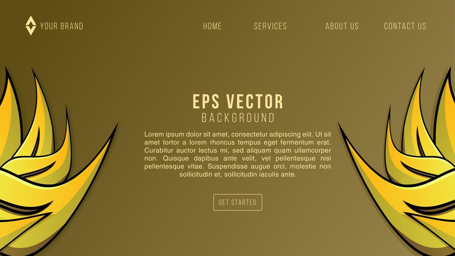 braune und gelbe Blätter im Herbst, transparenter Hintergrund der Webvorlage - Vektorillustration vektor