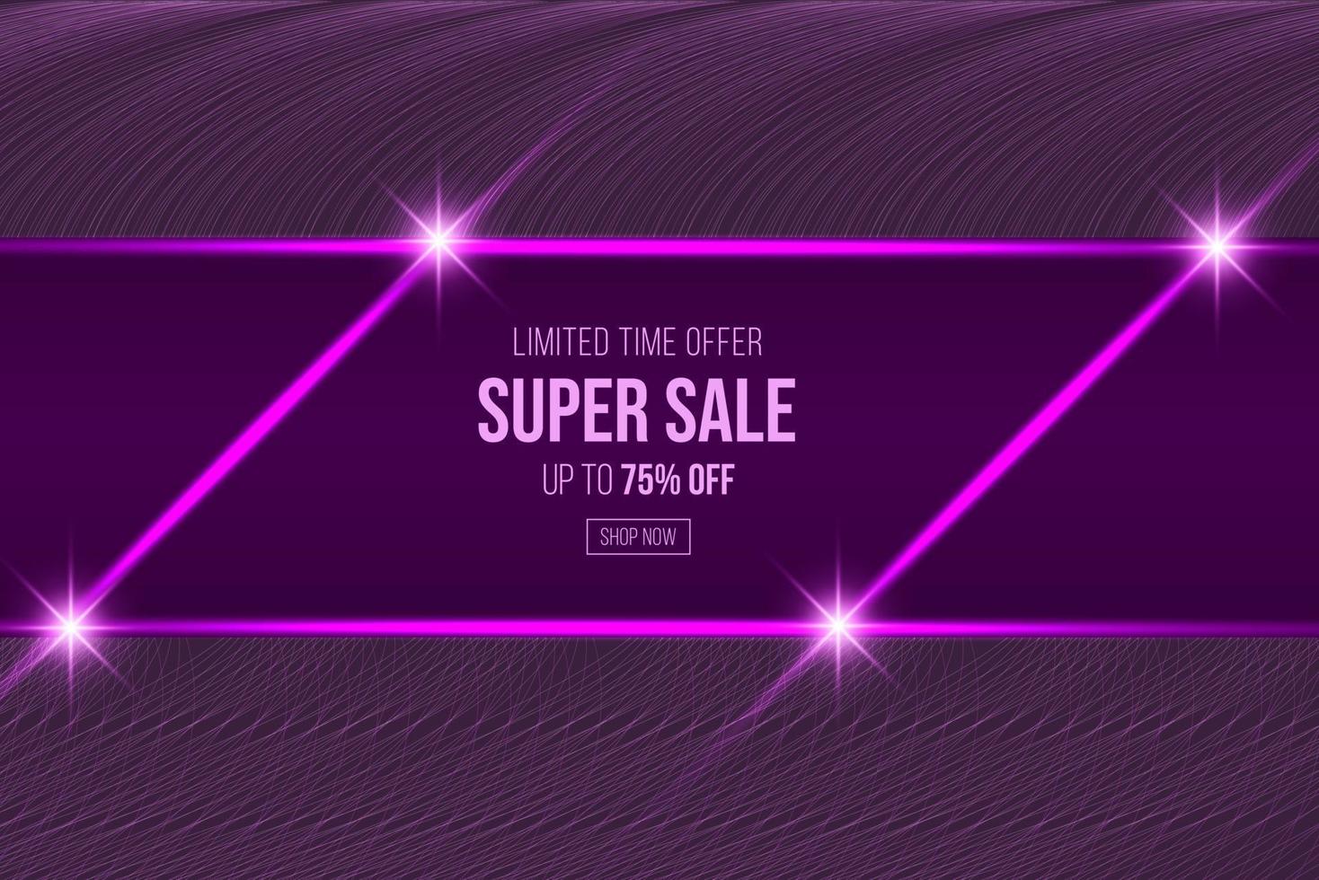 Super-Sale-Banner-Template-Design für Medienaktionen und Social-Media-Promo vektor