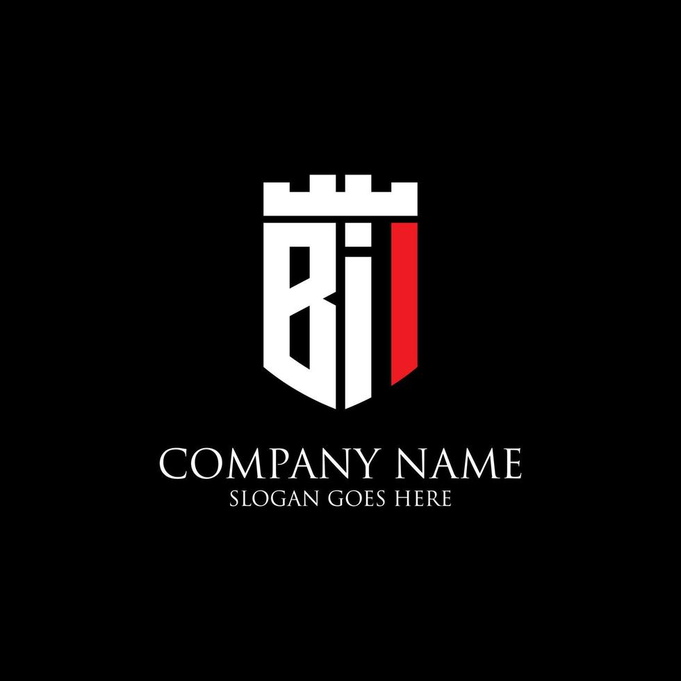Bi Initial Schild Logo Design Inspiration, Crown Royal Logo Vektor - einfach für Ihr Logo zu verwenden