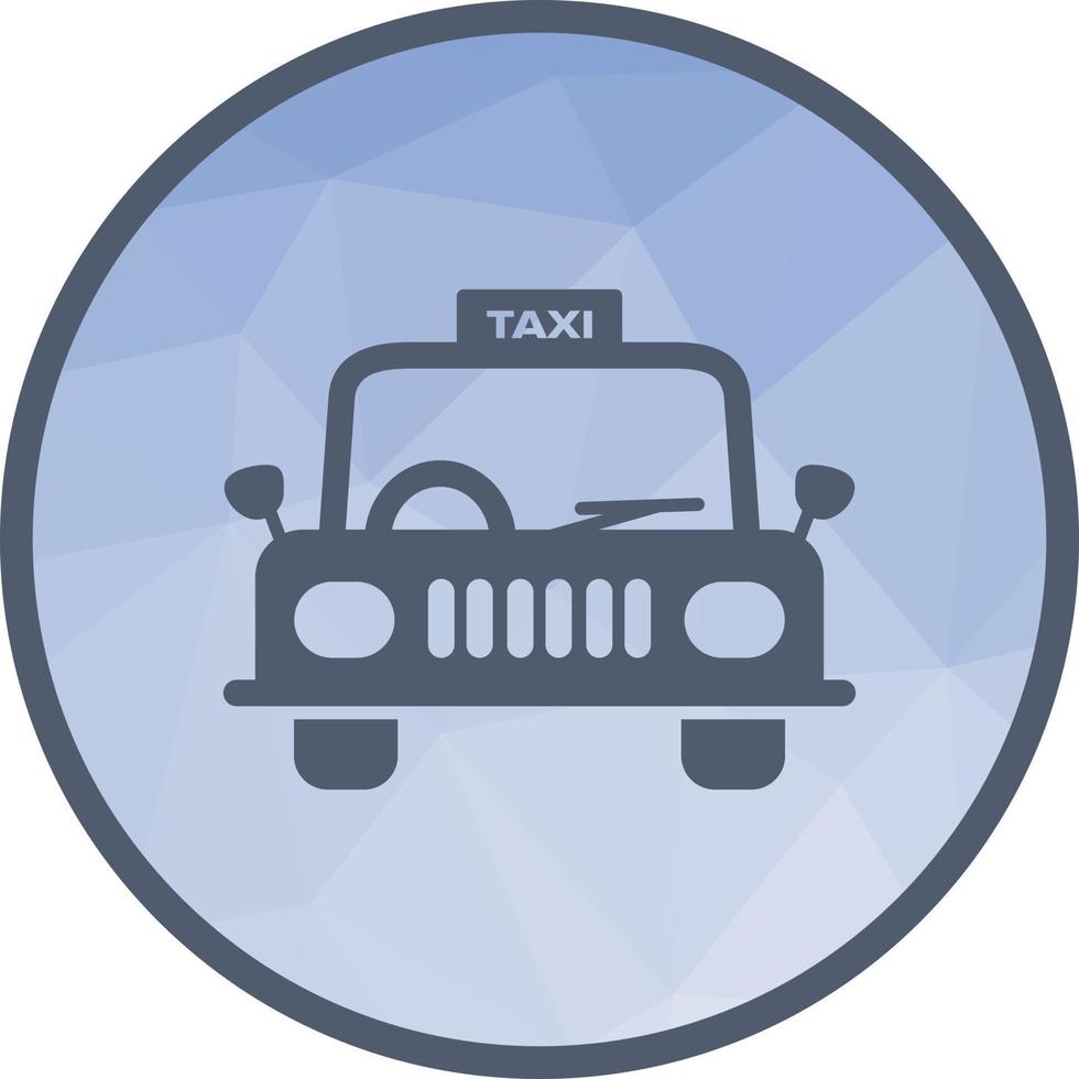 taxi låg poly bakgrund ikon vektor