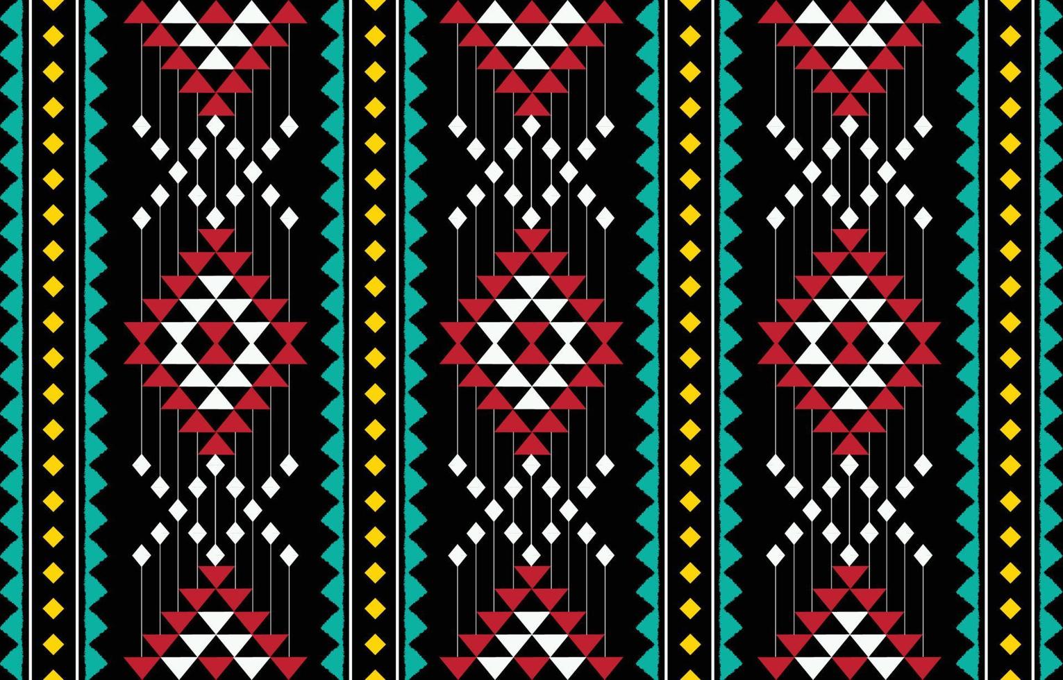 ethnischer geometrischer Mustervektor. einheimisches afroamerikanisches mexikanisches indonesisches aztekenmotiv und böhmische musterelemente. entworfen für hintergrund, tapete, druck, verpackung, fliesen, batik.vektor aztekenmotiv vektor