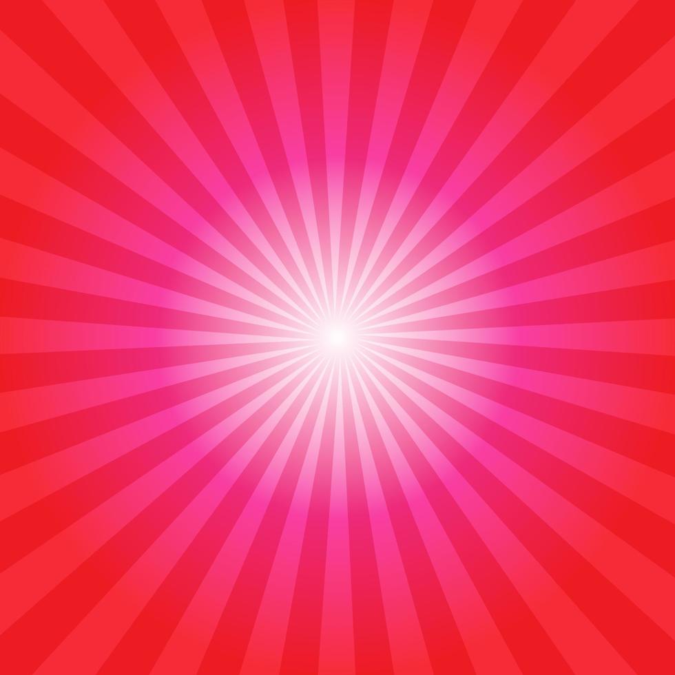 solljus bakgrund. rosa Färg brista bakgrund. vektor illustration. Sol stråle stråle sunburst mönster bakgrund. retro cirkus bakgrund. starburst tapet, affisch, plakat. eps10
