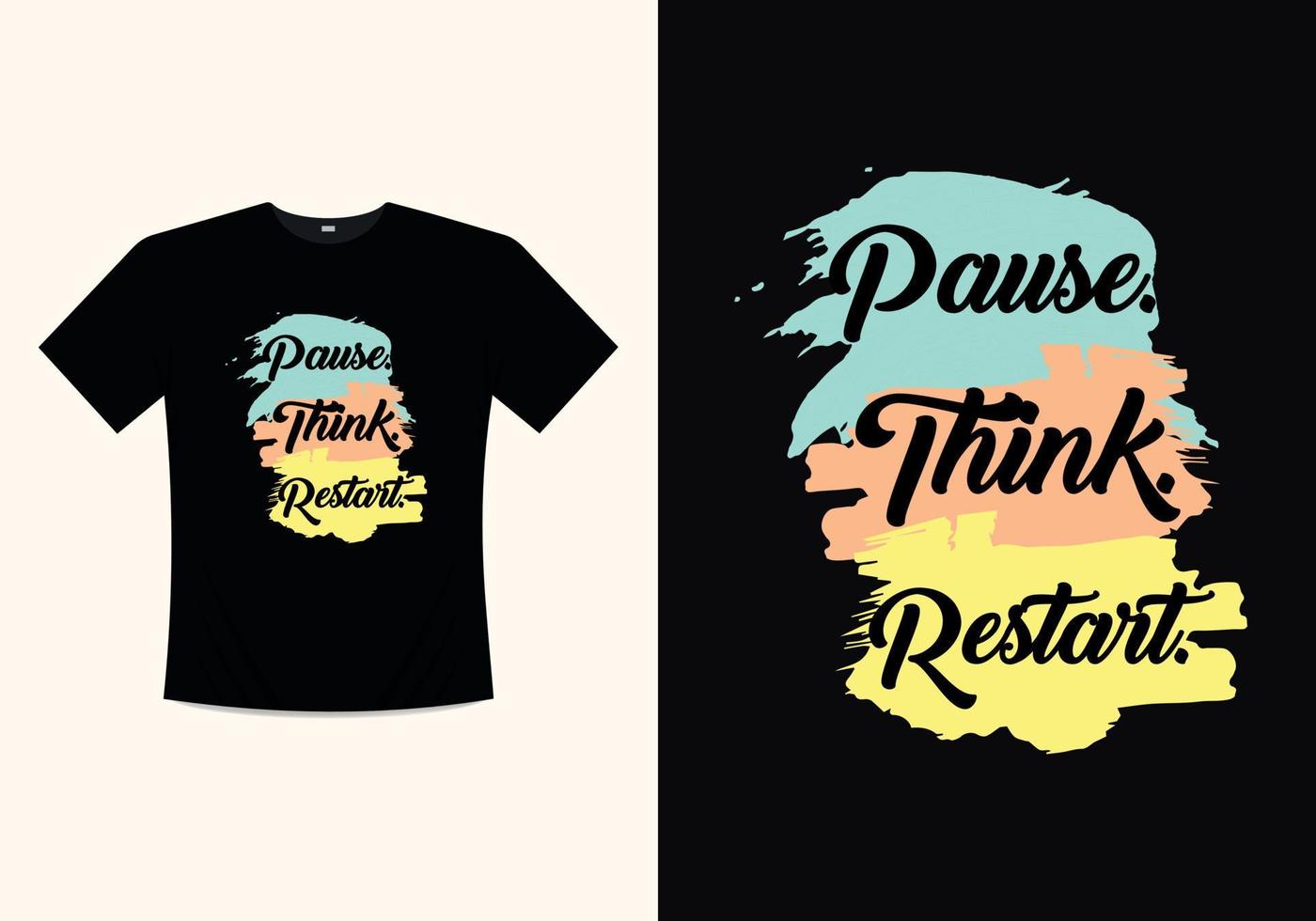 kreatives denken moderne typografie inspirierende beschriftung zitiert t-shirt design geeignet für druckvektorvorlagendesign vektor