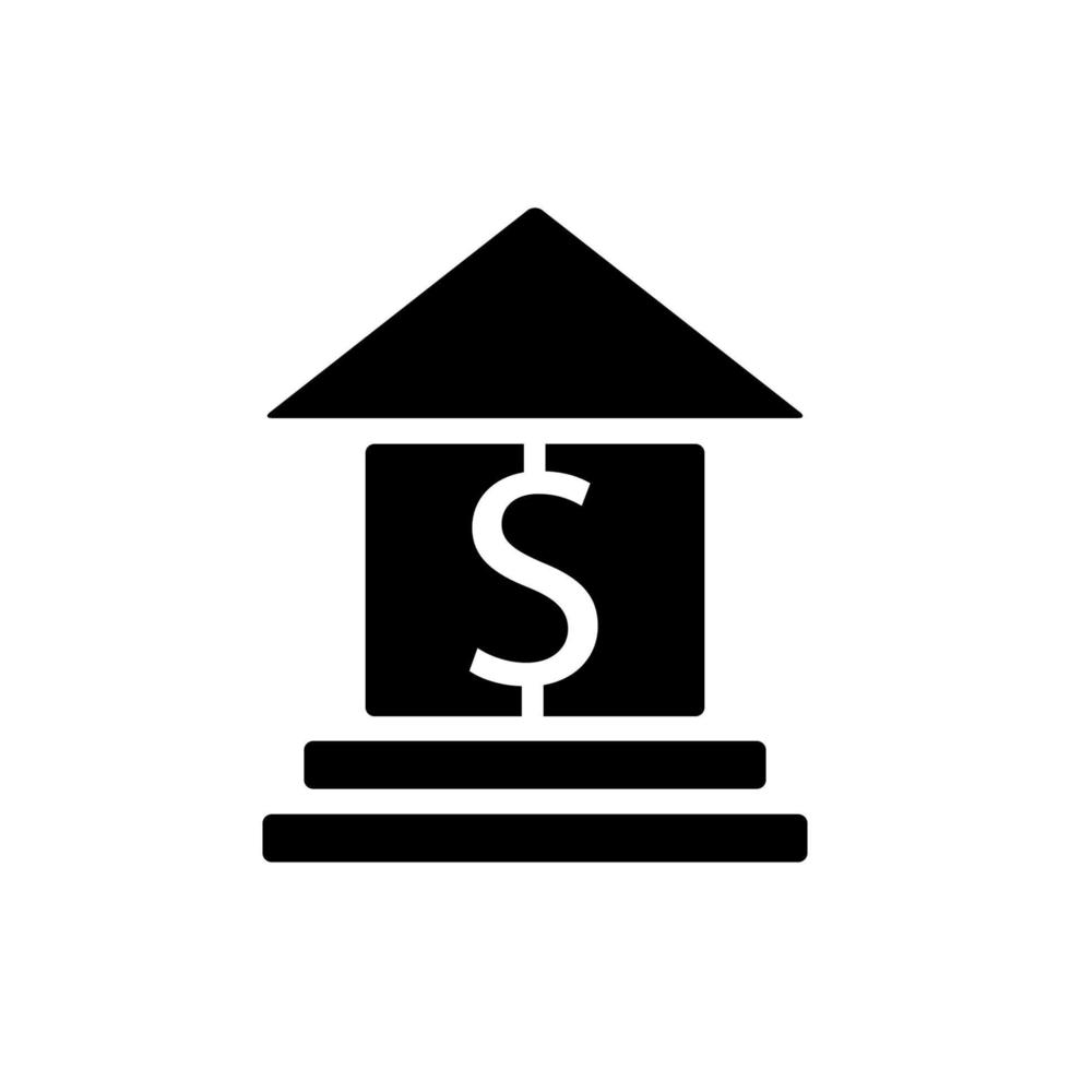Bank ikon vektor tecken och symbol