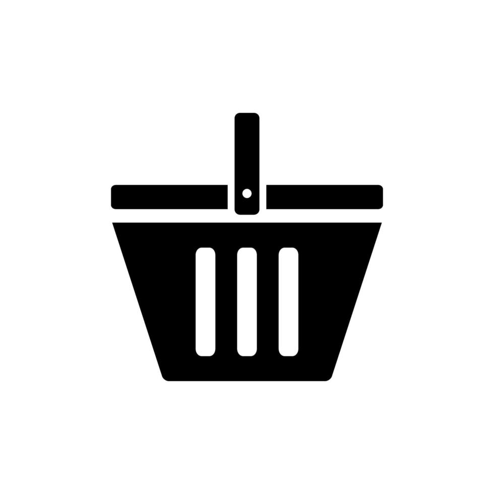 Warenkorb-Shop-Icon-Design-Vektor-Vorlage vektor