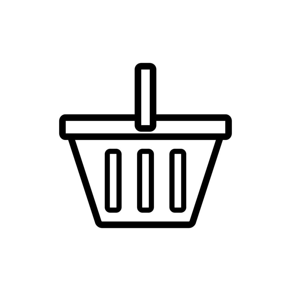 Warenkorb-Shop-Icon-Design-Vektor-Vorlage vektor