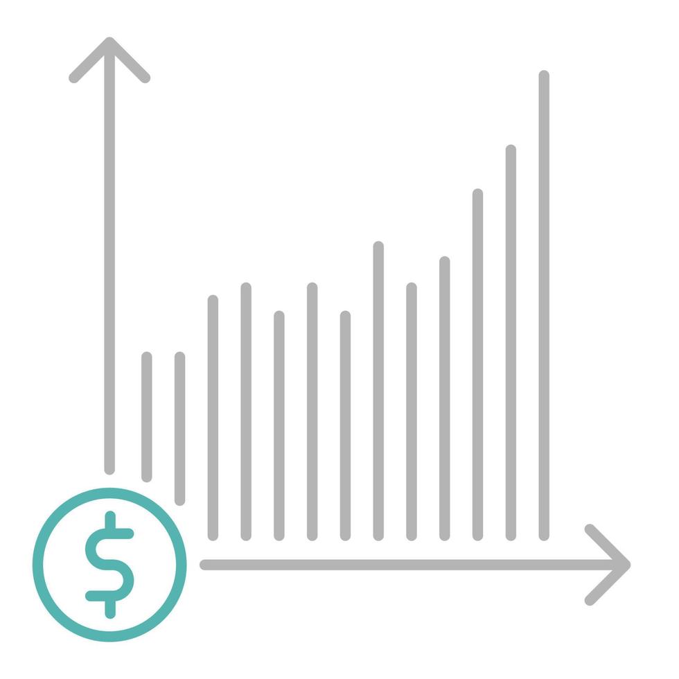 lämna tillbaka på investering ikon, lämplig för en bred räckvidd av digital kreativ projekt. Lycklig skapande. vektor