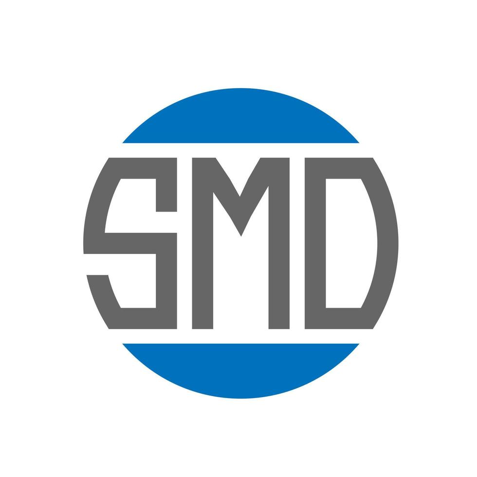 smo brev logotyp design på vit bakgrund. smo kreativ initialer cirkel logotyp begrepp. smo brev design. vektor