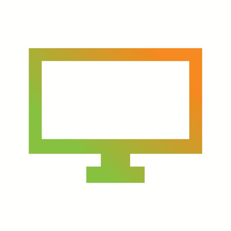 unik TV vektor glyf ikon