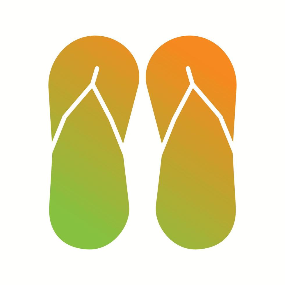 unik sandal vektor glyf ikon
