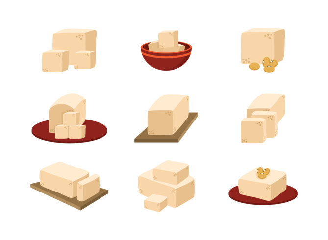 Tofu Icons Vektor