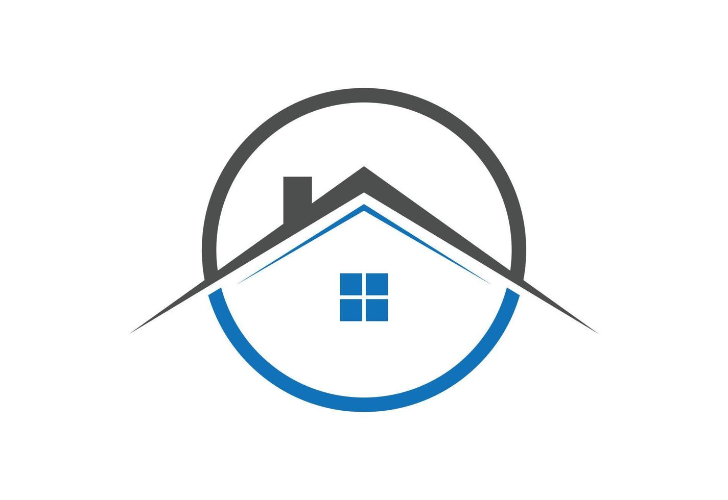 Immobilien-Haus-Logo-Design-Konzept-Vektor-Design vektor
