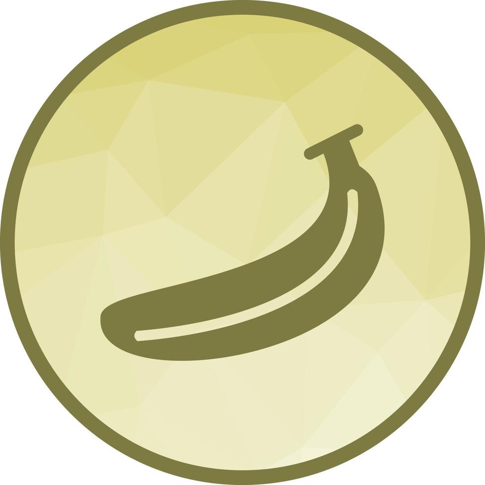 Bananen-Low-Poly-Hintergrundsymbol vektor