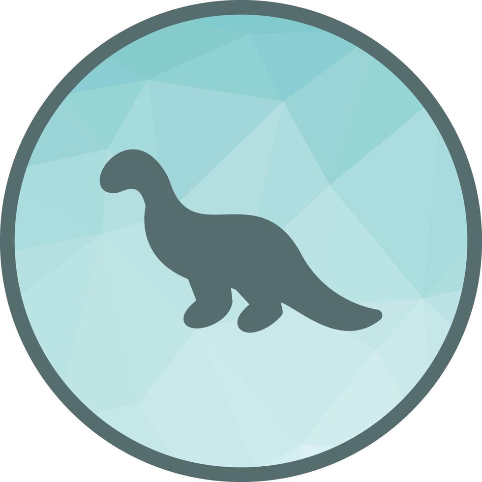 Dinosaurier-Low-Poly-Hintergrundsymbol vektor