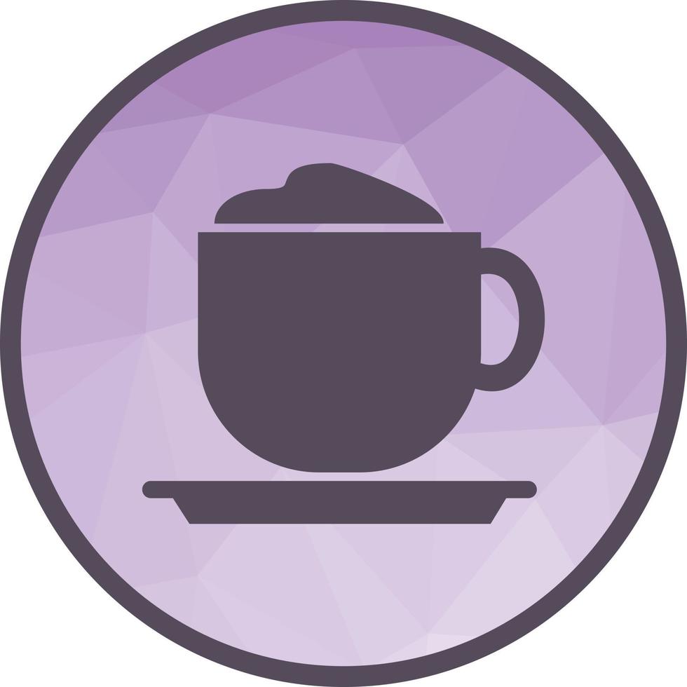 Latte Low-Poly-Hintergrundsymbol vektor