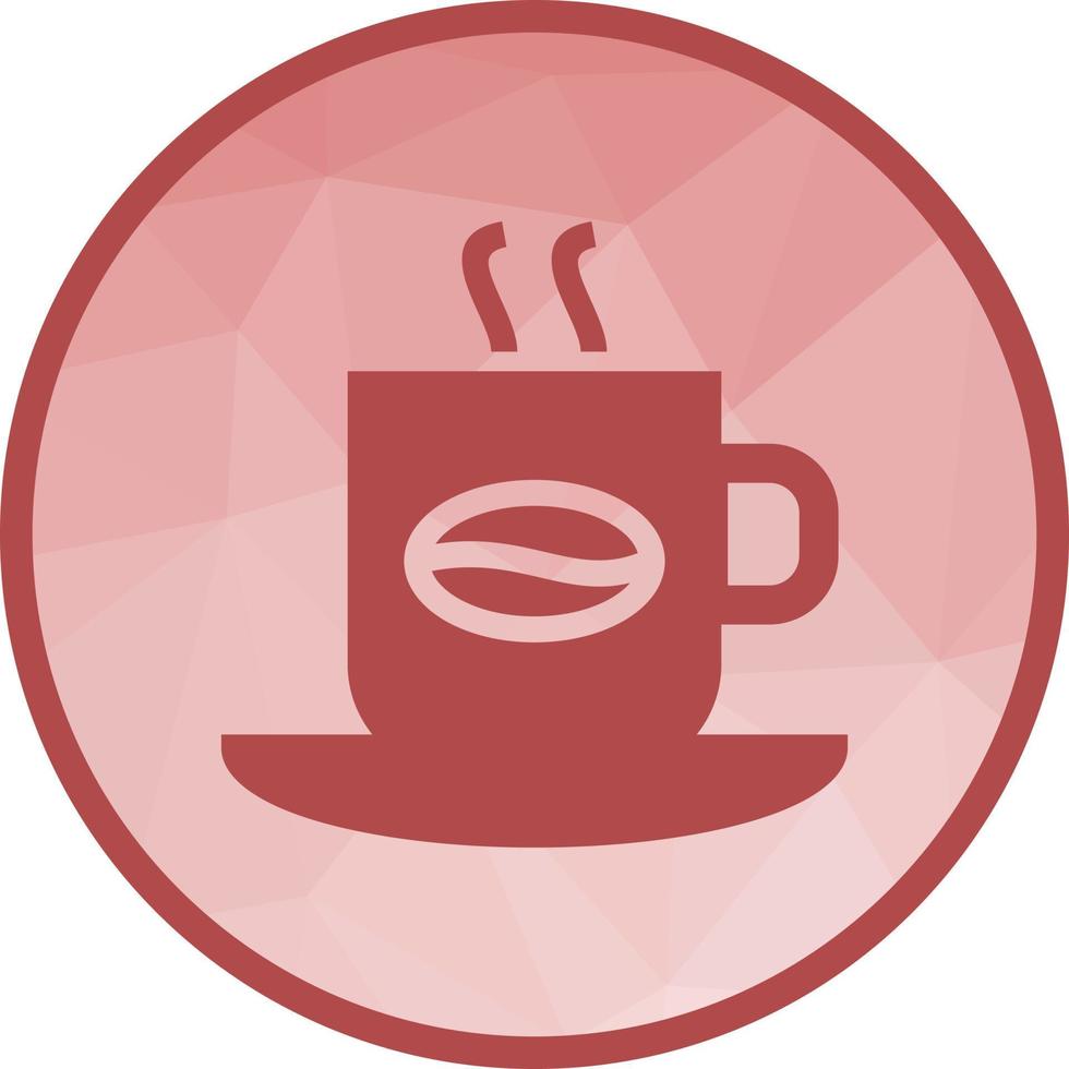 Kaffee-Low-Poly-Hintergrundsymbol vektor