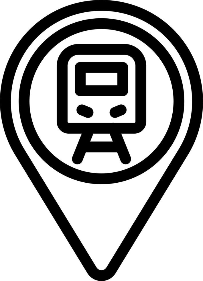 Bahnhof-Icon-Design vektor