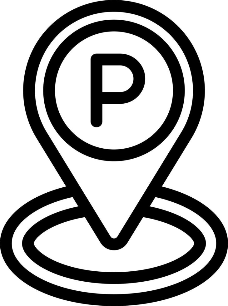 Parkplatz-Icon-Design vektor