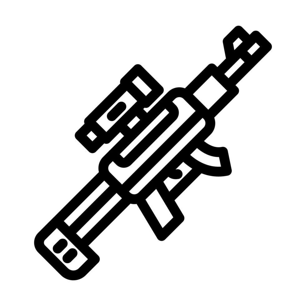 prickskytt gevär ikon design vektor