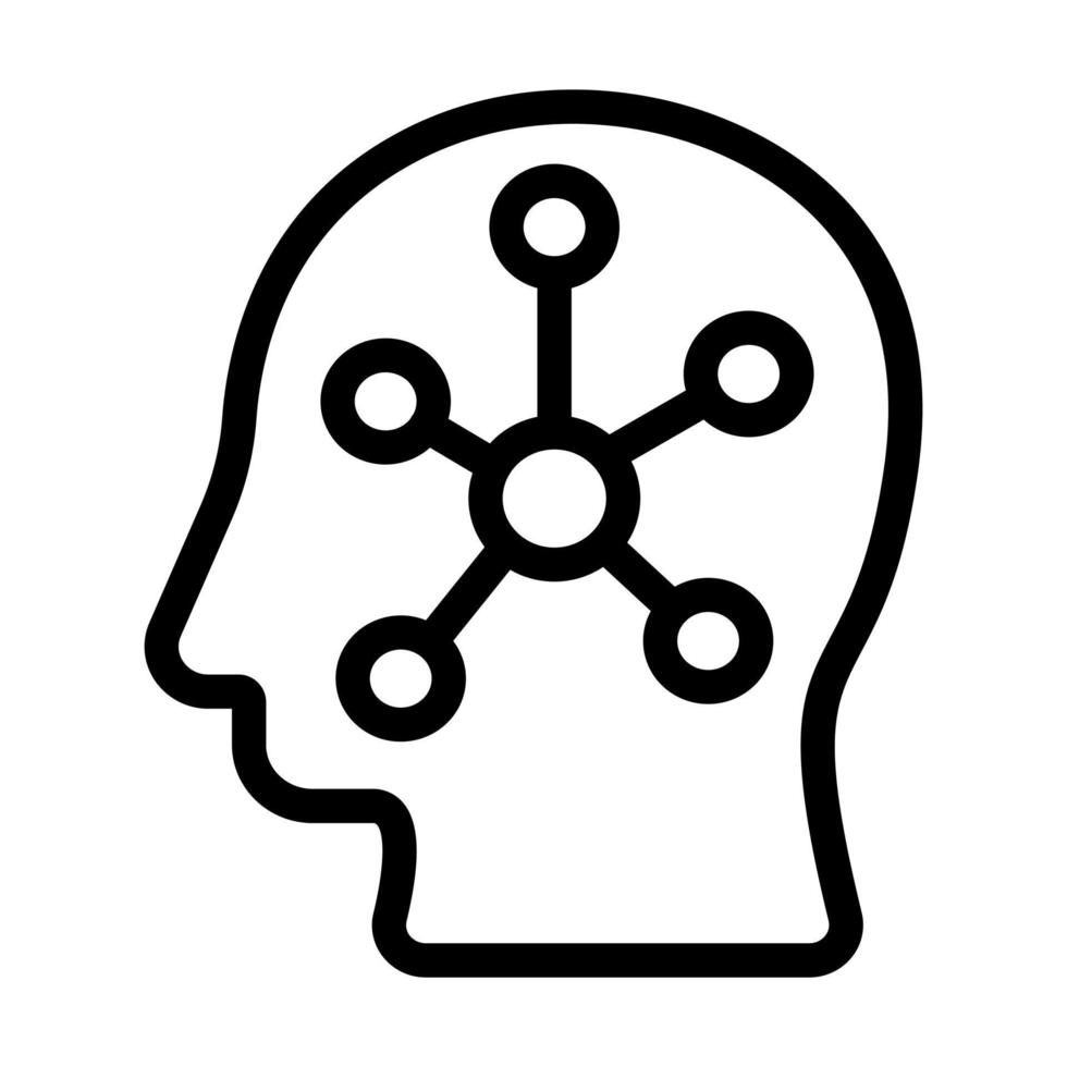Mindmap-Icon-Design vektor