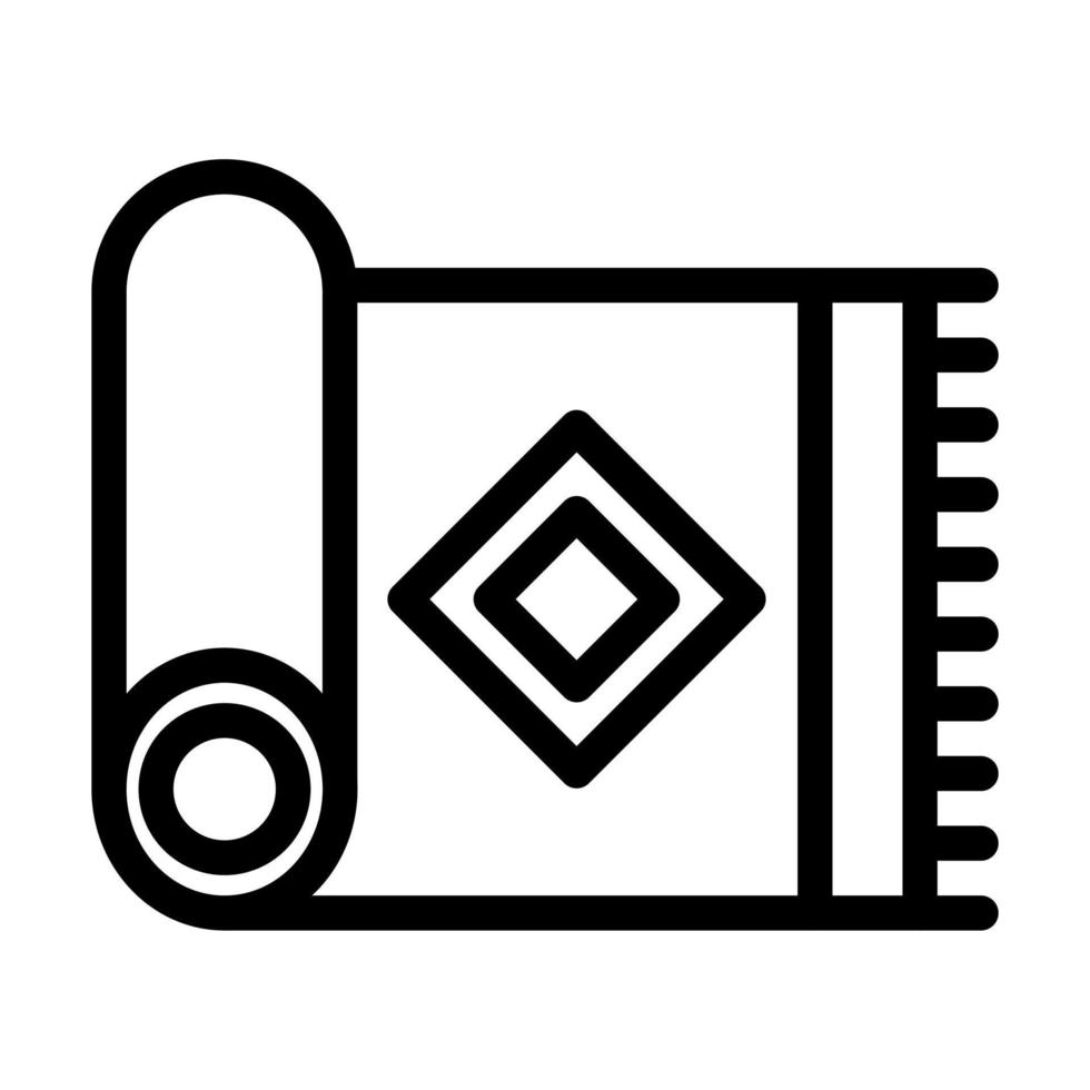 Matten-Icon-Design vektor