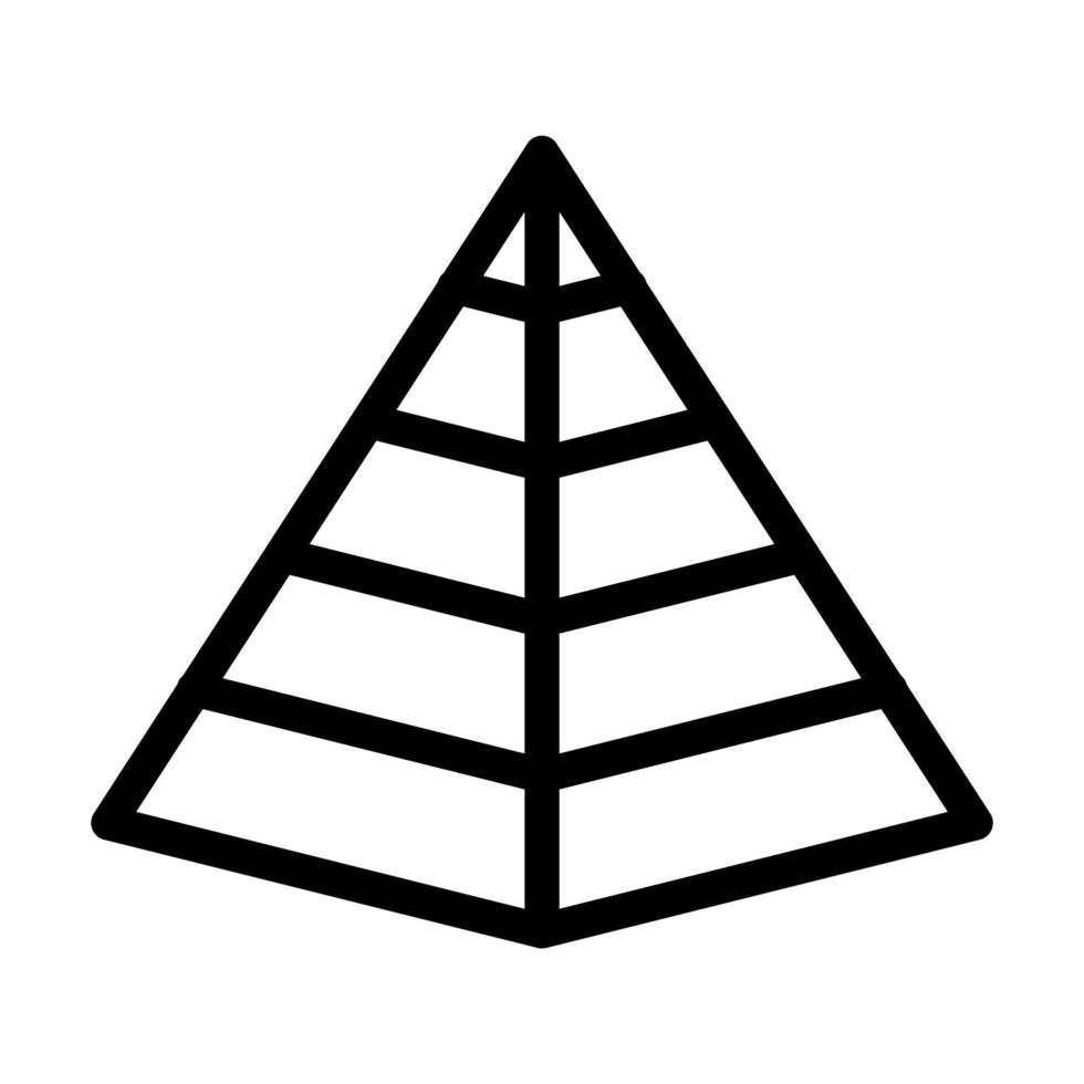 Pyramiden-Icon-Design vektor