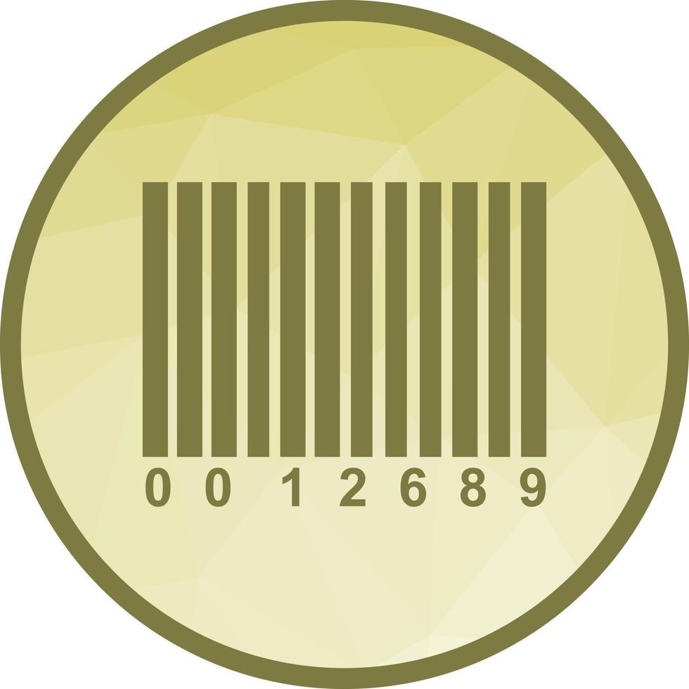 Barcode-Low-Poly-Hintergrundsymbol vektor