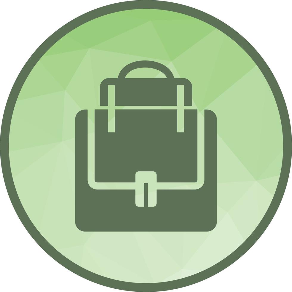 Bagpack-Low-Poly-Hintergrundsymbol vektor