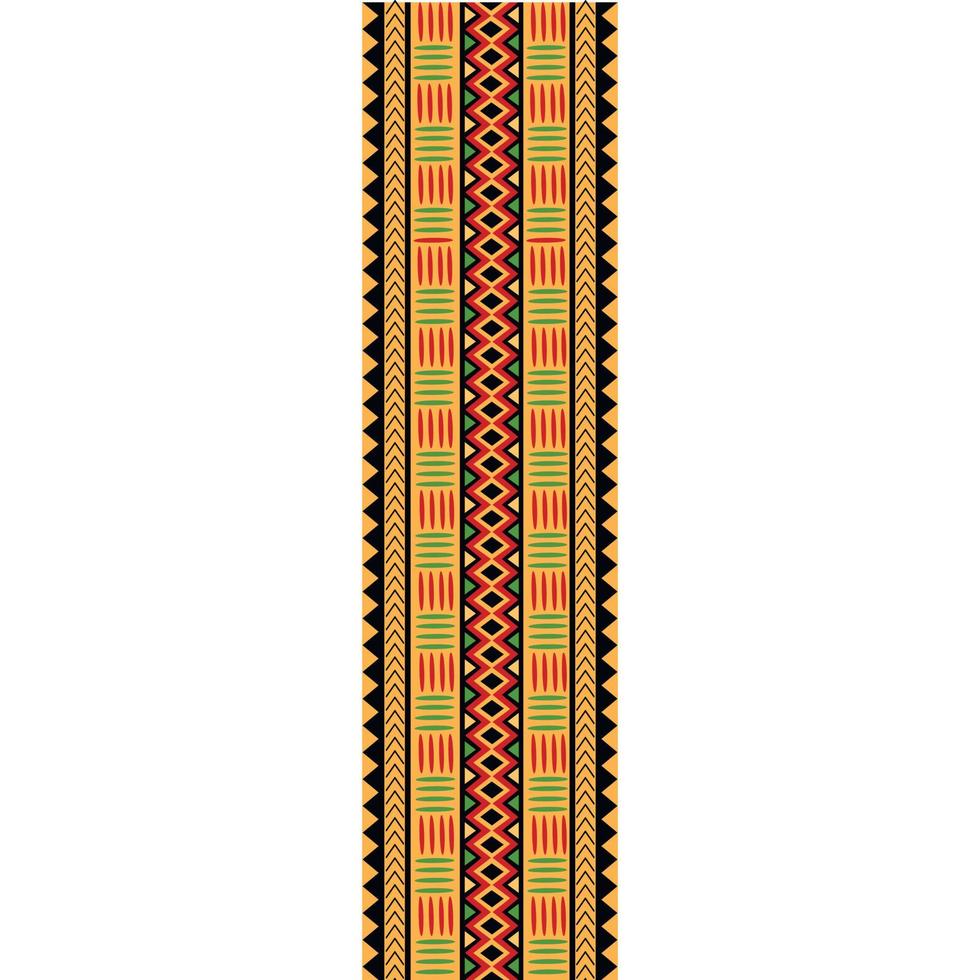 abstrakt geometrisk mönster inspirerad förbi traditionell afrikansk textil- motiv. vektor illustration. sömlös mönster.