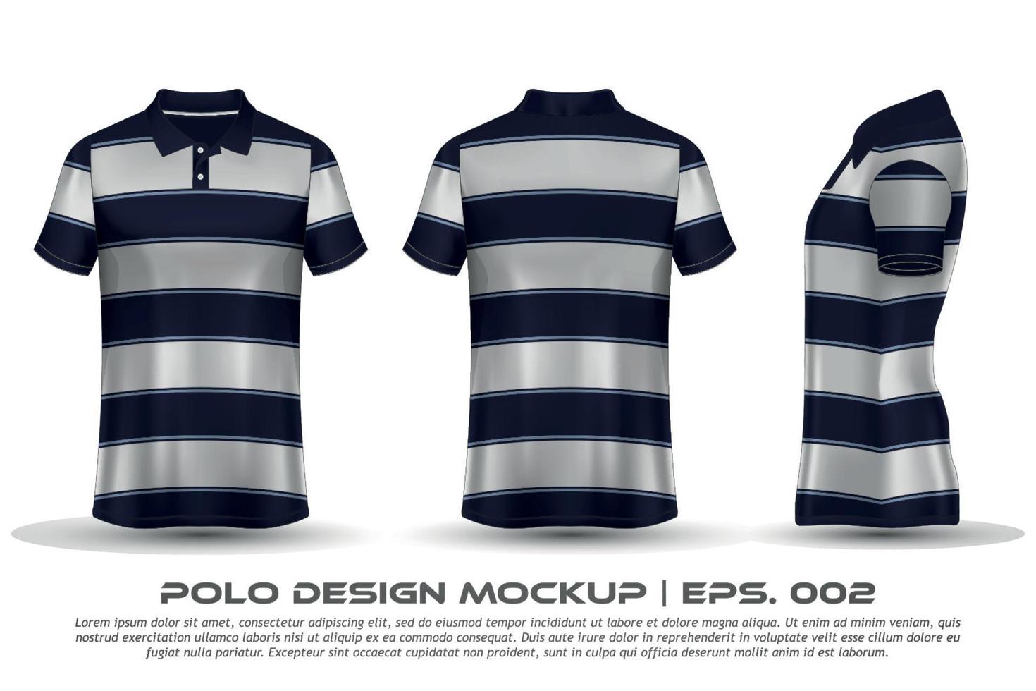 Vektor-Poloshirt-Mockup-Design vektor