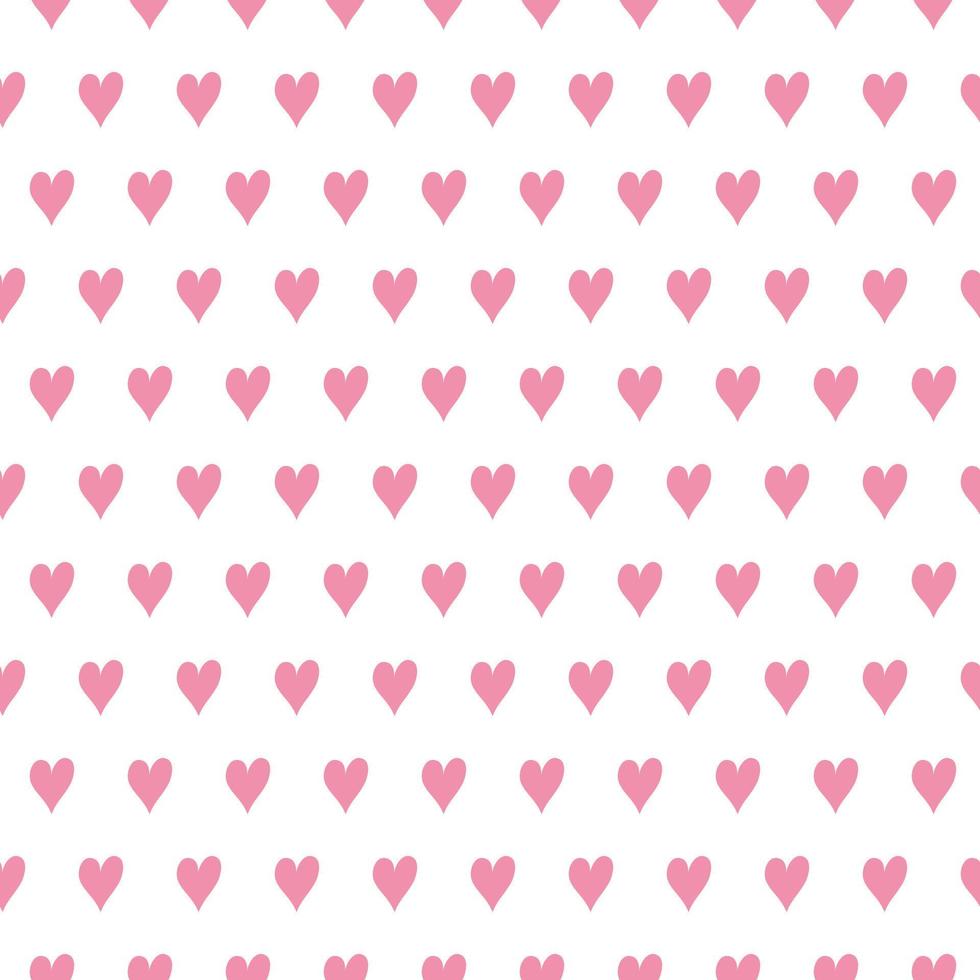 niedliche nahtlose handgezeichnete muster. stilvolle moderne Vektormuster mit rosa Herzen. lustiger sich wiederholender rosa Druck für Kinder vektor
