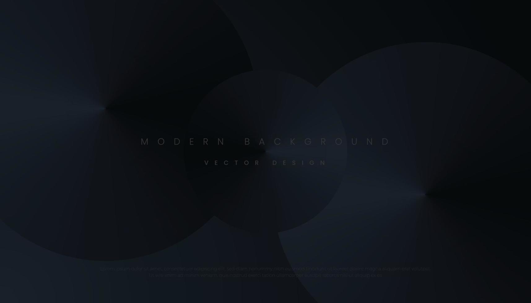 dunkler Premium-Hintergrund mit abstrakten dunklen Kreisen geometrischen Formen. Vektor-Illustration vektor