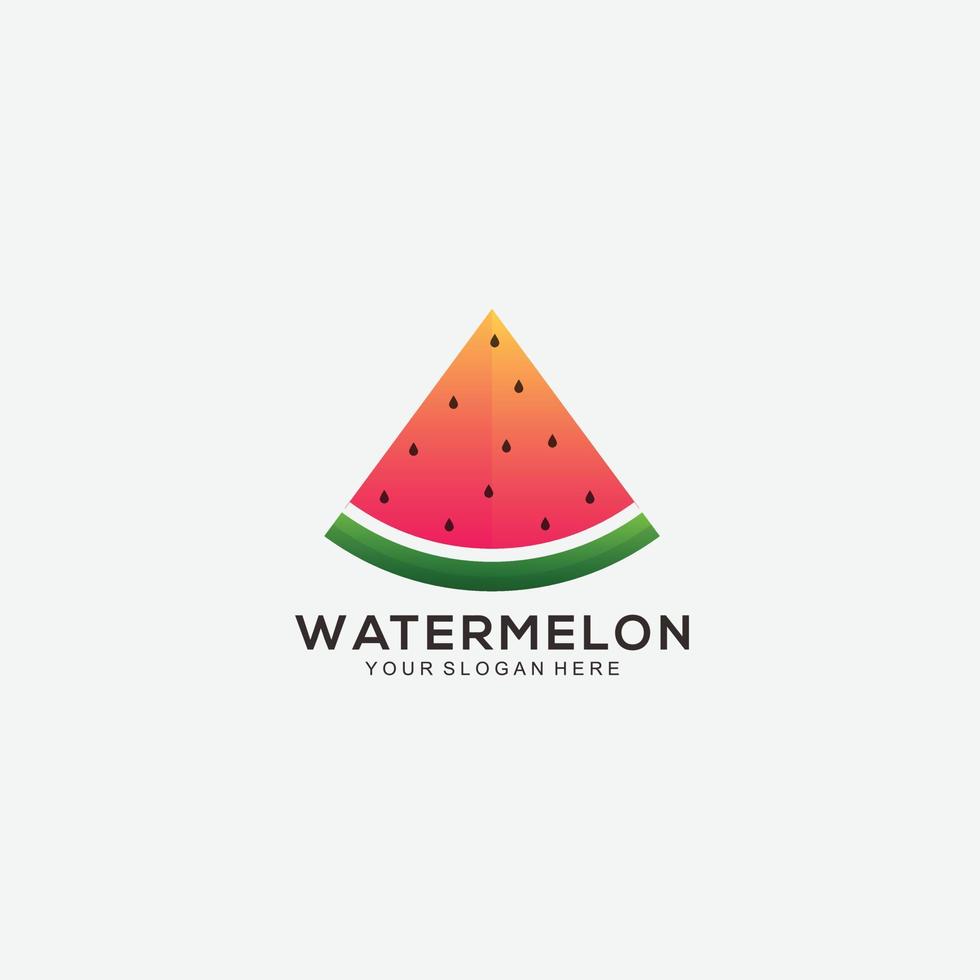 vattenmelon design illustration logotyp mall vektor