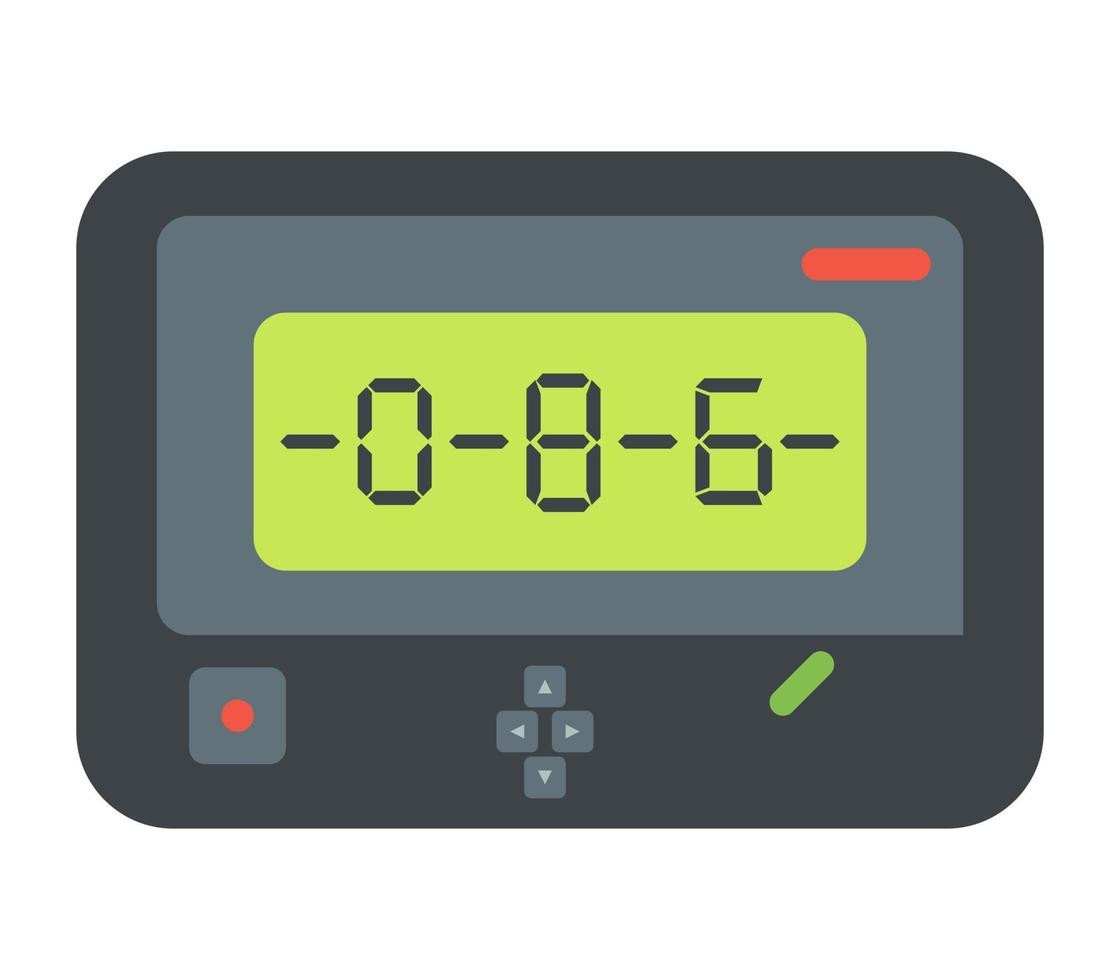 digital klocka med tal vektor