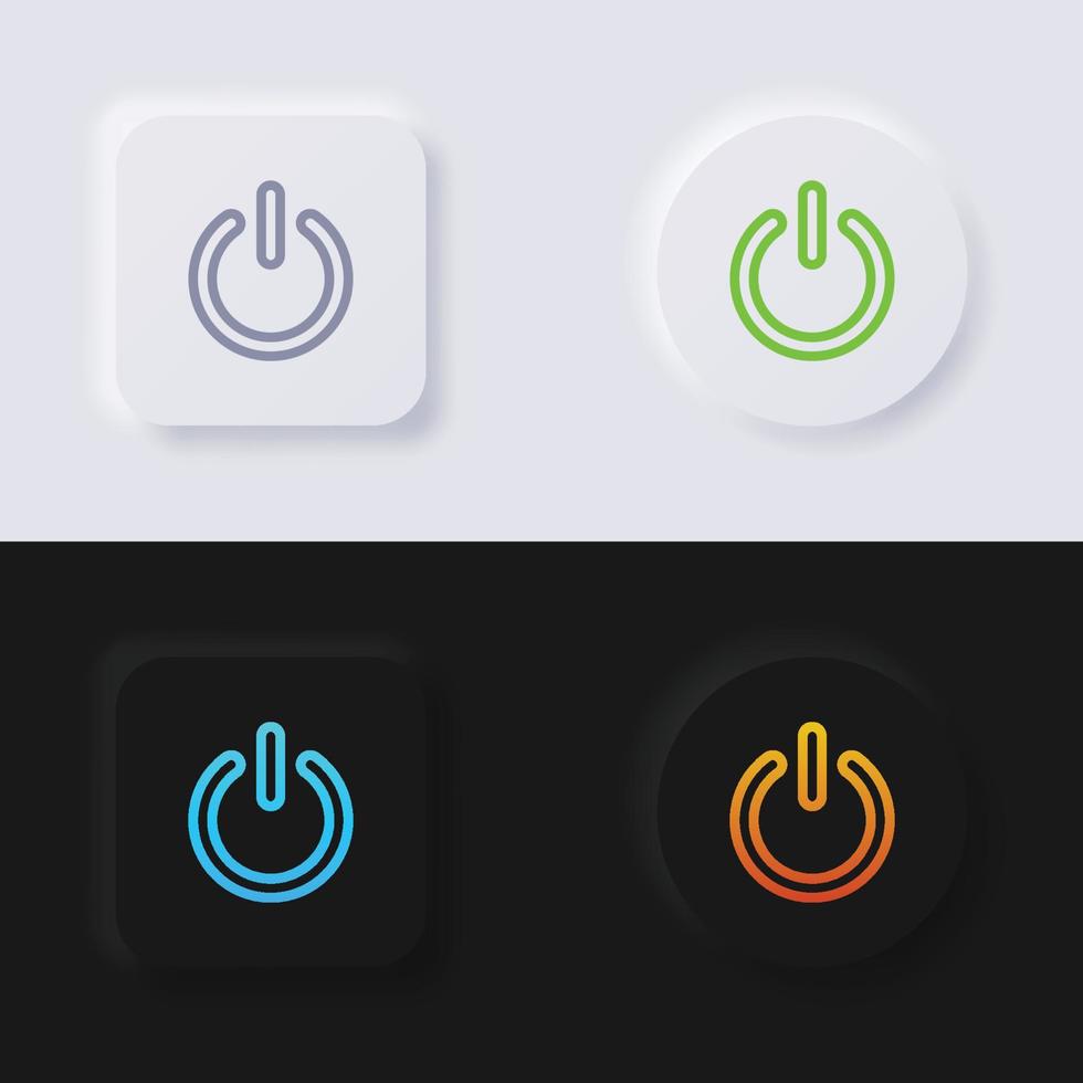 kraft knapp ikon uppsättning, Flerfärgad neumorphism knapp mjuk ui design för webb design, Ansökan ui och Mer, knapp, vektor. vektor