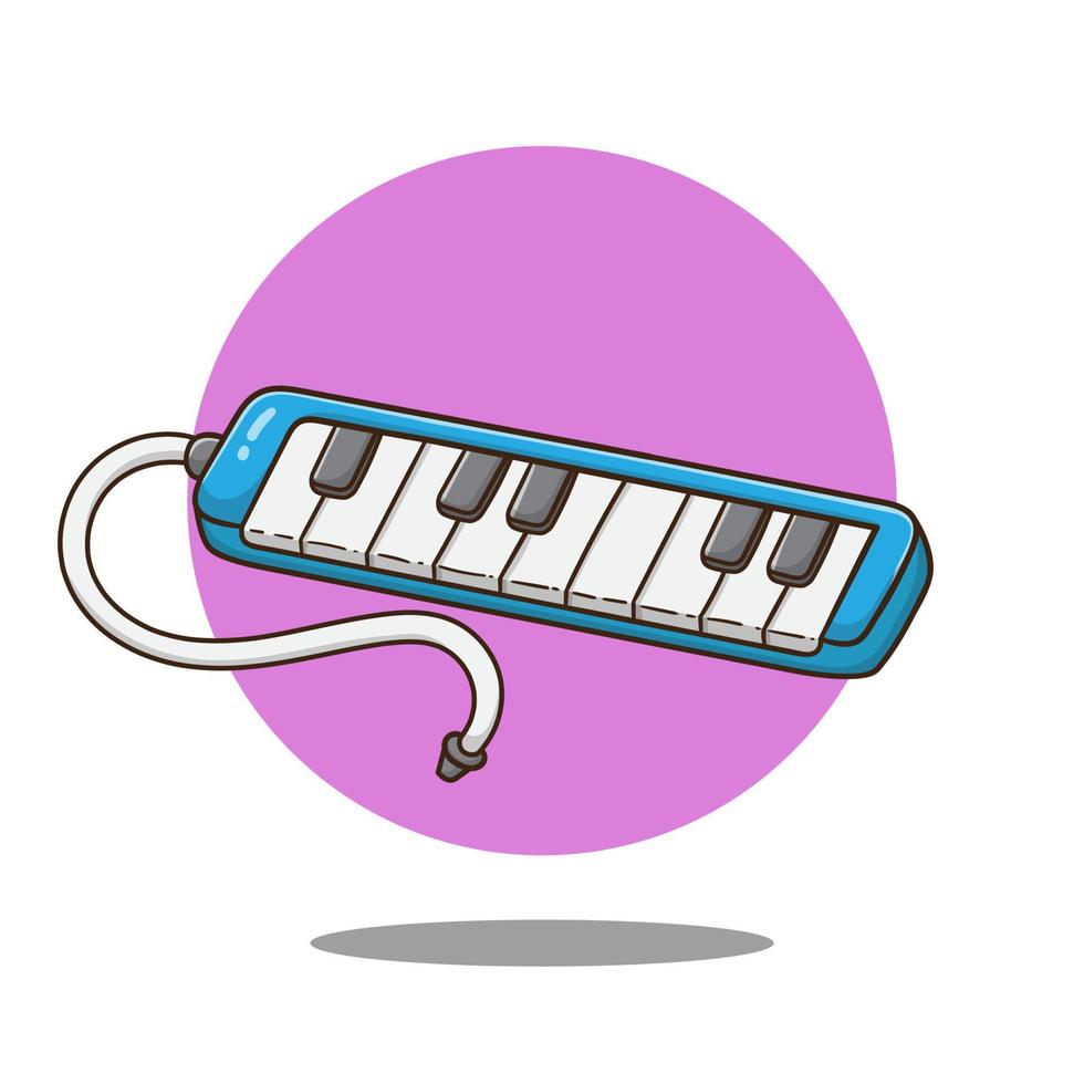 klaviermusikinstrument symbol cartoon illustration vektor pro vektor