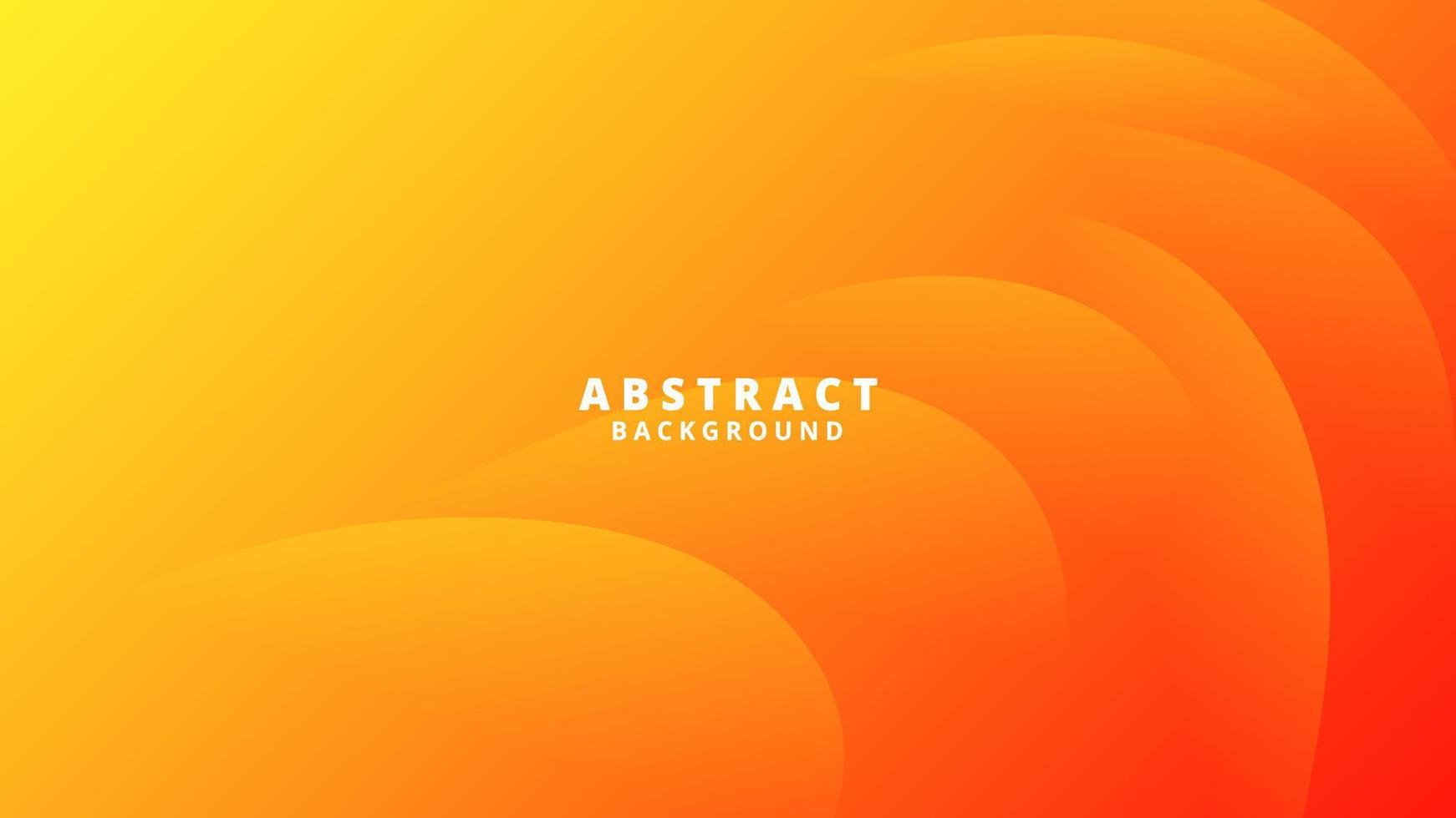 abstrakte orange flüssigkeitswellenfahnenschablone vektor