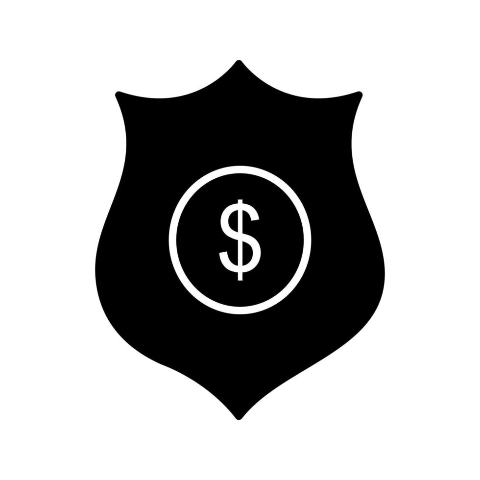 Dollar-Abzeichen-Vektor-Symbol vektor