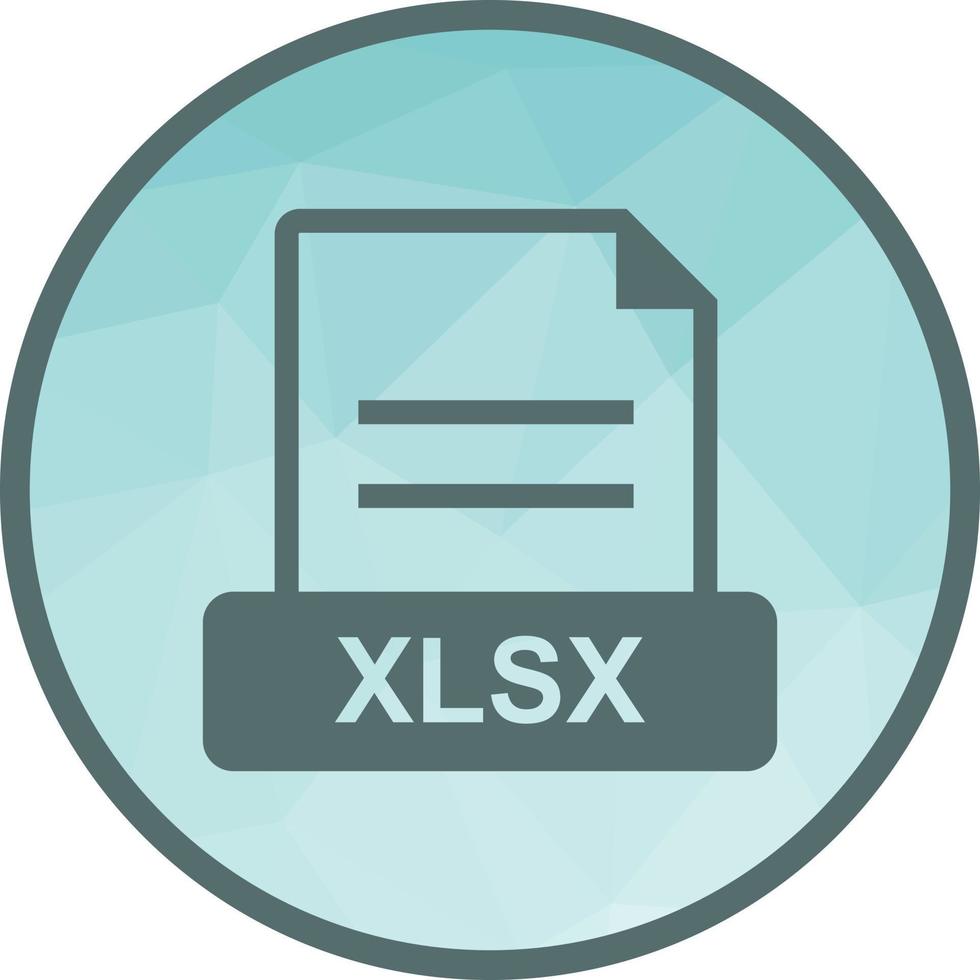 xlsx Low-Poly-Hintergrundsymbol vektor