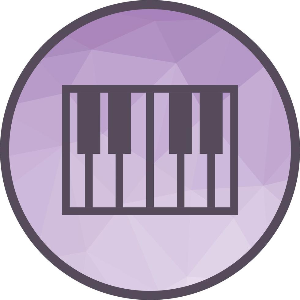 Piano-Low-Poly-Hintergrundsymbol vektor