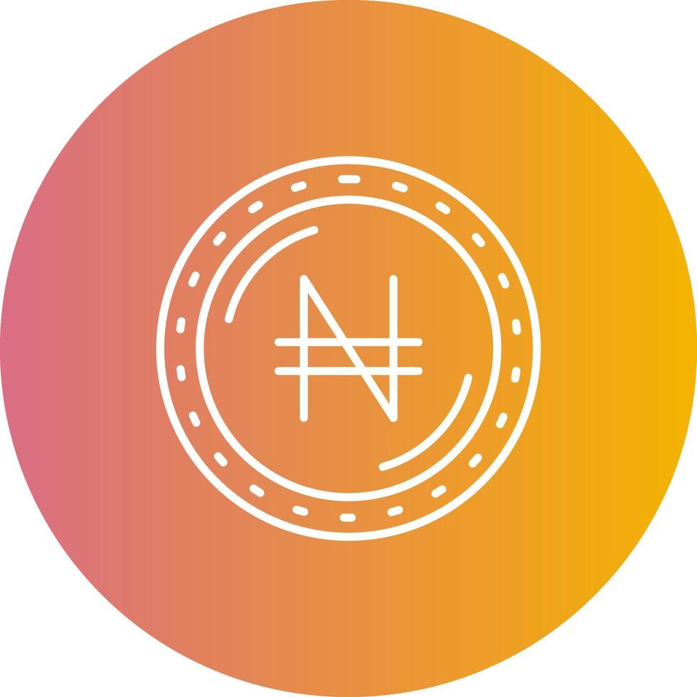 Naira-Währungsvektorsymbol vektor